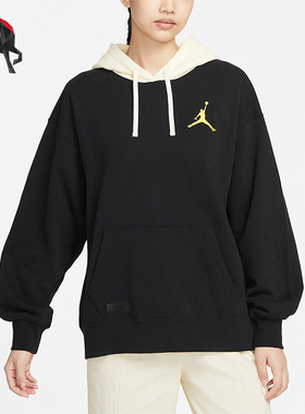 Nike/耐克正品Air Jordan女子休闲加绒连帽卫衣FB7657-010