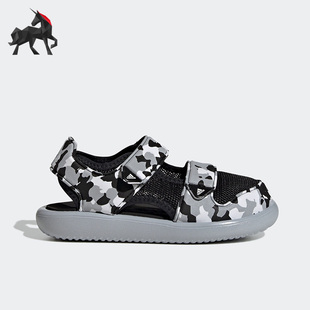 Adidas/阿迪达斯正品男女童网面透气包头运动休闲凉鞋 GZ1307