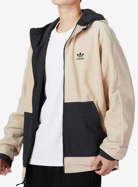 Adidas/阿迪达斯正品三叶草男运动休闲舒适保暖双面穿外套 HL9186