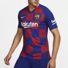 Nike Authentic Barcelona Messi 19-20 Home Player Jersey Men's Sports T-Shirt AJ5257