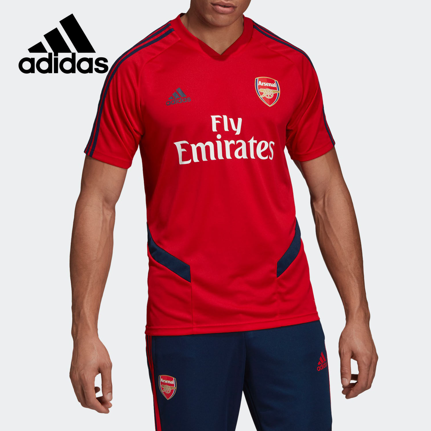 Adidas/阿迪达斯正品AFC TR JSY男子透气训练短袖运动球衣EH5701