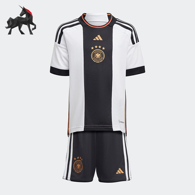 阿迪达斯小童款主场足球运动套装