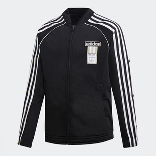 DV2892 Adidas 阿迪达斯正品 三叶草大童时尚 运动针织夹克