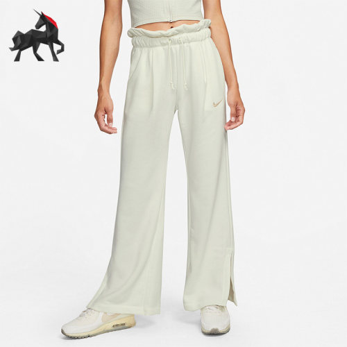 Nike/耐克正品秋季女子舒适休闲阔腿透气分叉长裤 DQ6169-133