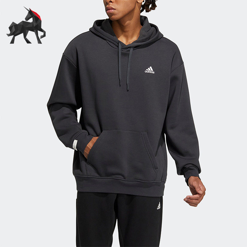 Adidas/阿迪达斯正品秋季男女加绒休闲长袖卫衣套头衫IB2731