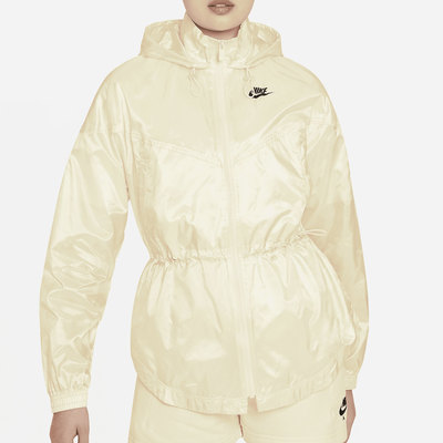 耐克女连帽收腰休闲运动夹克外套