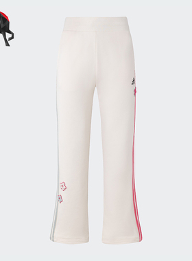 Adidas/阿迪达斯正品冬季女子针织阔腿休闲长裤IX5643