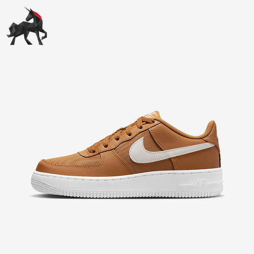 Nike/耐克正品Air Force 1 GS女子大童低帮运动鞋DX1656-800