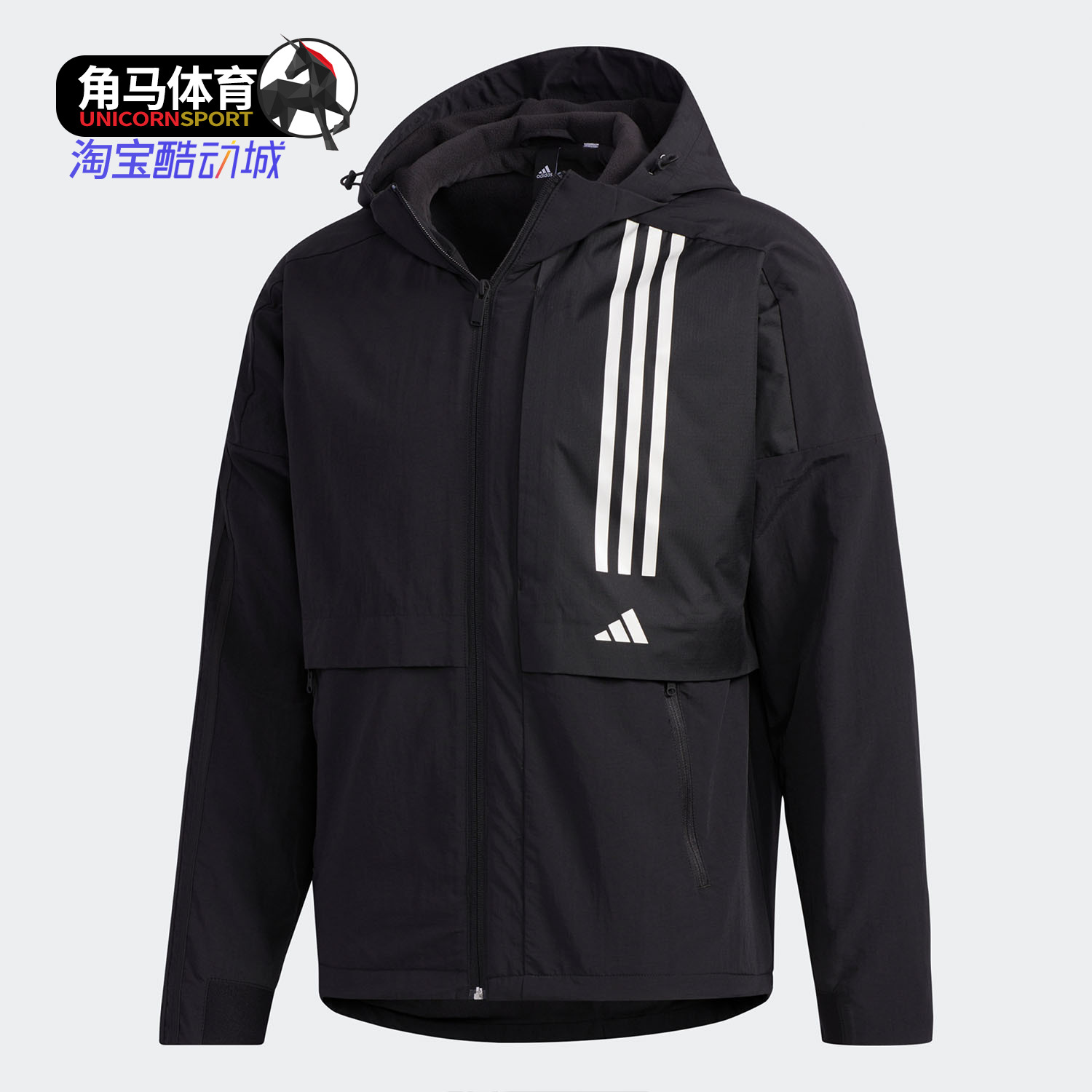 阿迪达斯男子运动型格夹克外套