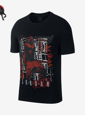 Nike/耐克正品JORDAN男子运动休闲透气圆领短袖CK4032-010
