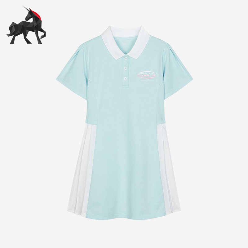 Skechers/斯凯奇正品夏季大童运动休闲POLO领连衣裙P222G029,童装/婴儿装/亲子装,连衣裙,淘宝优惠券,粉丝福利购,淘宝优惠卷