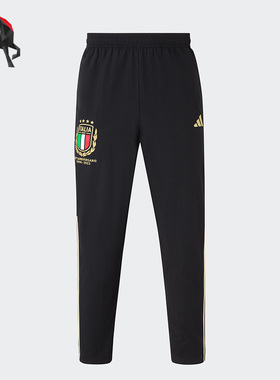 Adidas/阿迪达斯正品意大利队男子足球125周年纪念长裤HY5436