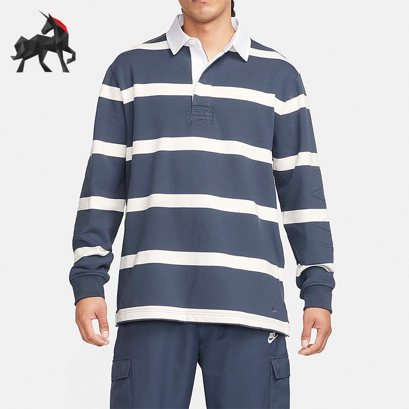 Nike/耐克正品春季男士宽松简约休闲运动针织卫衣FN3123-437