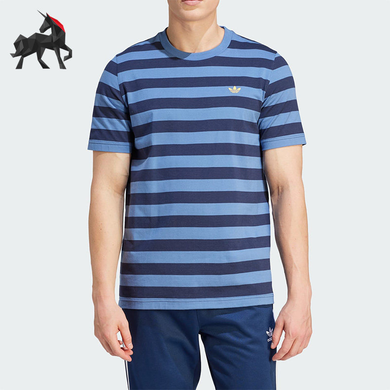 阿迪达斯三叶草男子运动短袖T恤