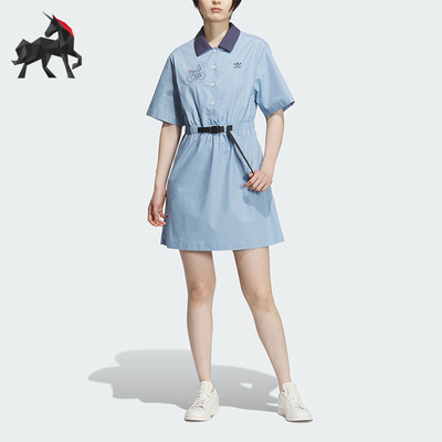阿迪达斯三叶草女子短袖连衣裙