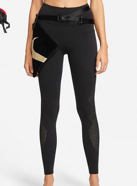 Nike/耐克正品x MMW联名时尚女子紧身训练健身运动长裤DD9428-010