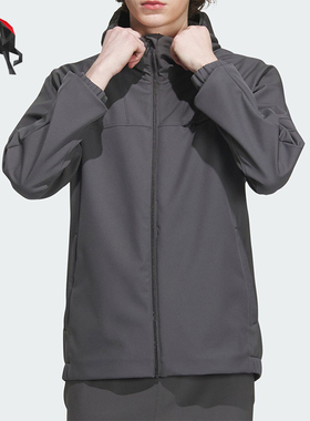 Adidas/阿迪达斯正品男子防风连帽休闲夹克外套IK7354