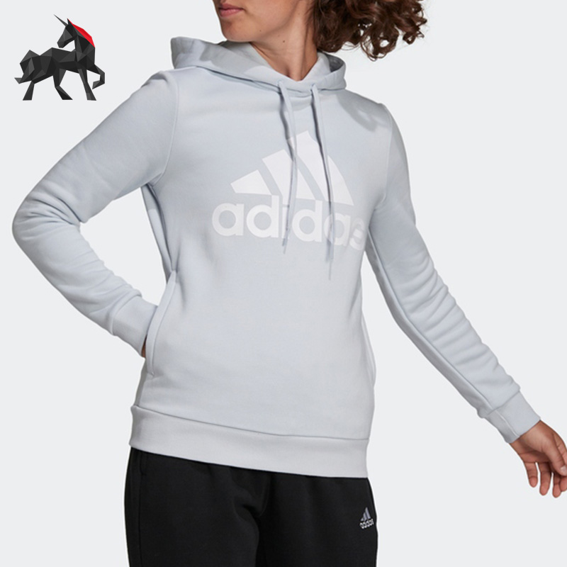 阿迪达斯正品女子连帽卫衣套头衫