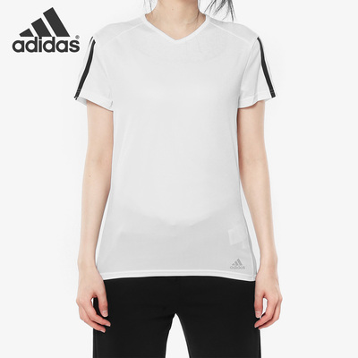 Adidas/阿迪达斯正品女子夏季休闲跑步训练运动短袖T恤CZ7571