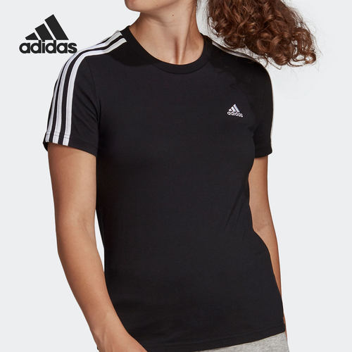 Adidas/阿迪达斯正品春季女子健身透气休闲运动T恤GL0784
