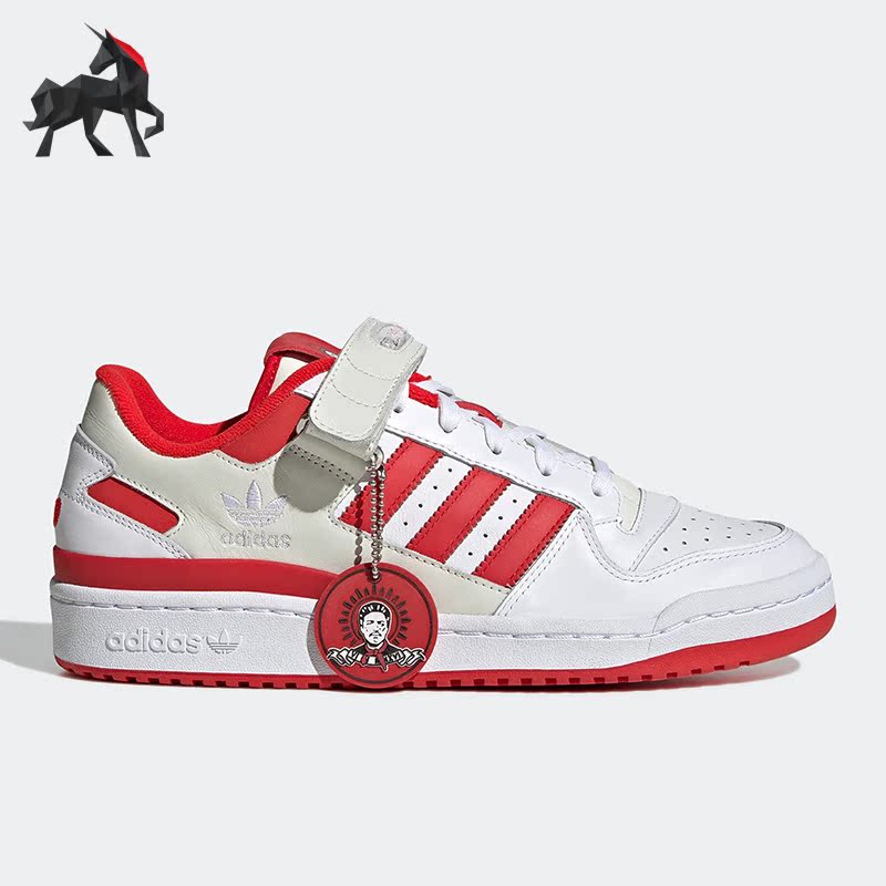 Adidas/阿迪达斯正品三叶草男女款魔术贴运动休闲板鞋 FZ6565