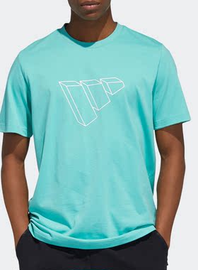 Adidas/阿迪达斯正品男子夏季运动型格短袖T恤 GP0967