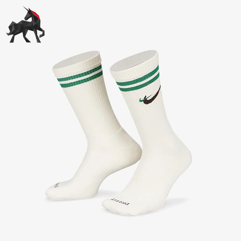 耐克男女同运动透气中筒袜一双装