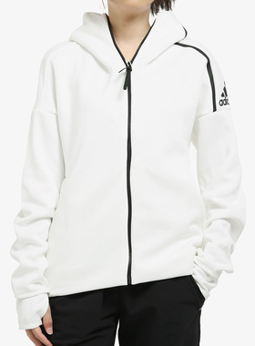 Adidas/阿迪达斯正品女装秋季运动服休闲连帽夹克EK4324