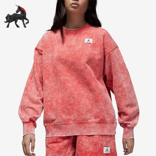 Nike/耐克正品Air Jordan女子秋舒适运动休闲宽松卫衣 DQ4602-605