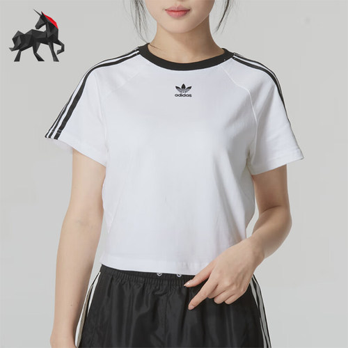阿迪达斯女士经典运动休闲T恤