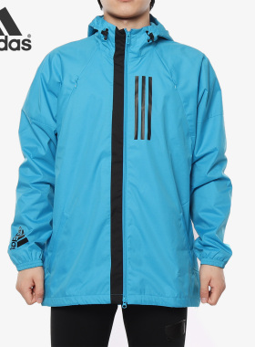 Adidas/阿迪达斯正品 M WND JKT FL 男子休闲运动夹克外套DZ0053