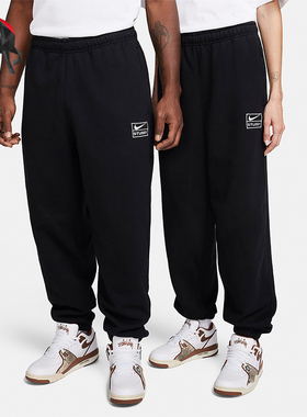 Nike/耐克正品Stüssy 男女同款加绒保暖运动长裤FN5236-010