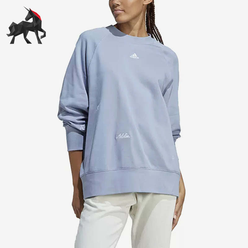 阿迪达斯女子休闲运动套头卫衣