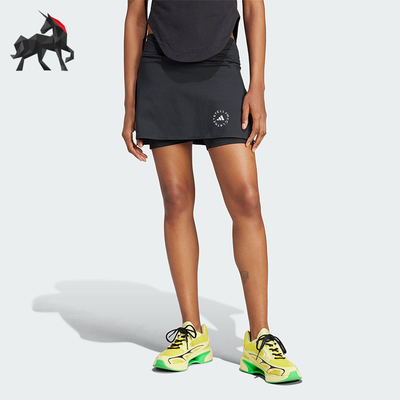 阿迪达斯女士高腰运动裙裤