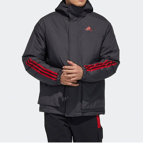 阿迪达斯男子户外连帽棉服