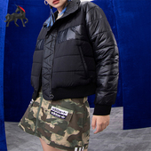 Adidas 三叶草BLOCKED女士保暖运动棉服HK5247 阿迪达斯正品