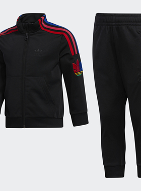 Adidas/阿迪达斯正品adidas三叶草3DTS 小童装秋季运动套装GN6797