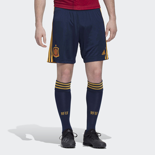 Adidas/阿迪达斯正品男子足球西班牙主场短裤EH4210