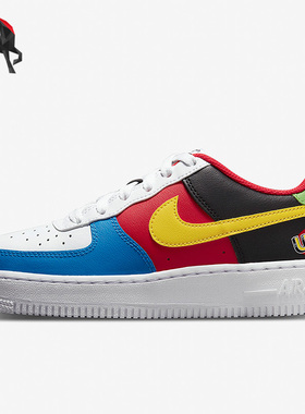 Nike/耐克正品AIR FORCE 1 LV8 QS女子GS大童板鞋DO6634-100