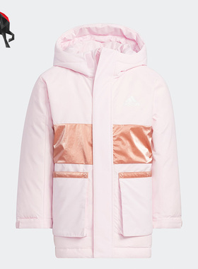 Adidas/阿迪达斯正品冬季加厚保暖小童运动羽绒服HM9648