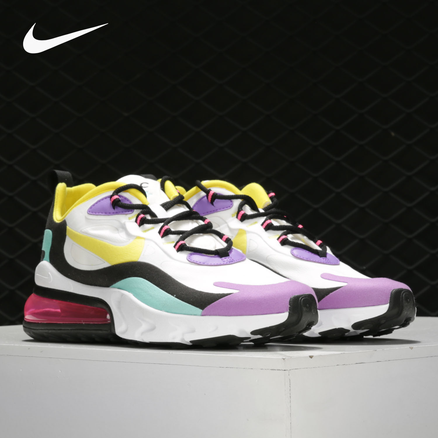 Nike/耐克正品 AIR MAX 270 REACT气垫复古男女运动跑步鞋AO4971