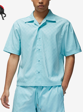 Nike/耐克正品JORDAN男子运动休闲透气短袖衬衣DX9682-464