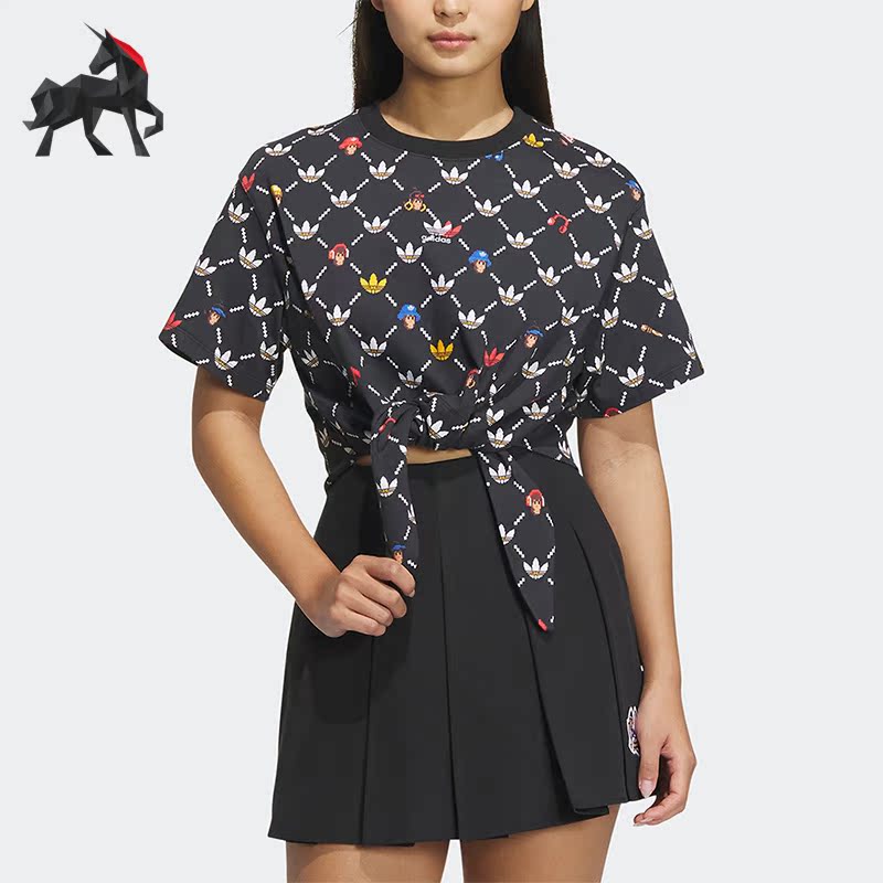 阿迪达斯正品女子短袖T恤