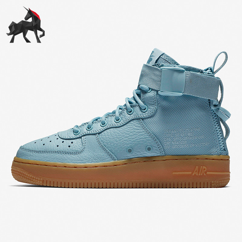 Nike/耐克正品SF AF1 MID 女子GS大童高帮运动休闲板鞋AJ0424-401