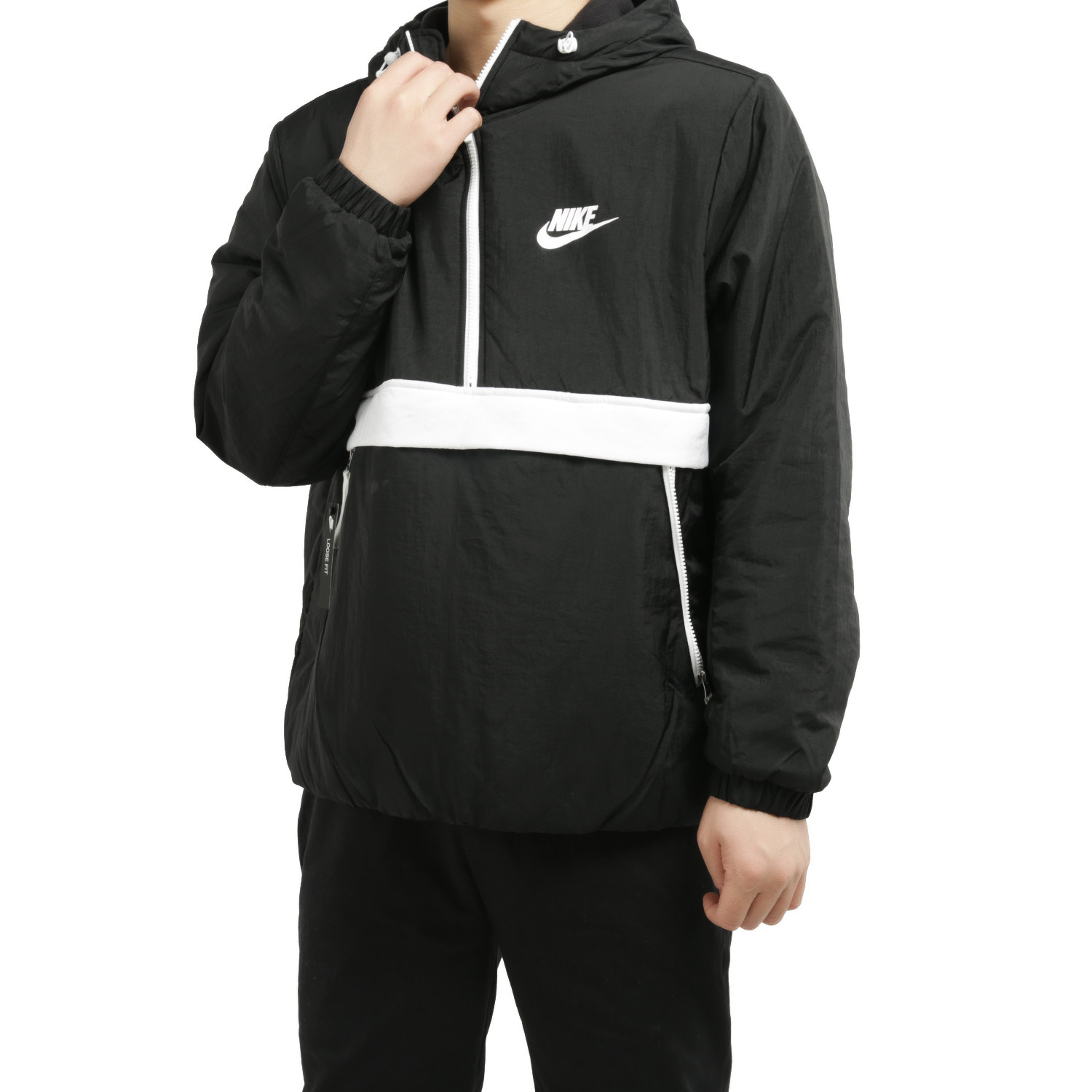 Nike/耐克正品春季男子半拉链连帽运动棉服外套CW0350
