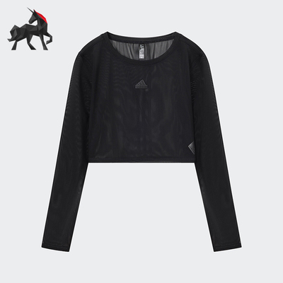 阿迪达斯女士休闲长袖T恤