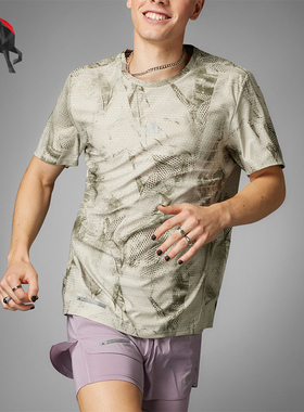 Adidas/阿迪达斯正品男士跑步舒适运动透气短袖T恤IN0103