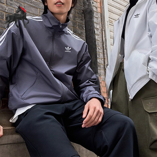 Adidas/阿迪达斯正品三叶草男女同款立领夹克外套JI7533