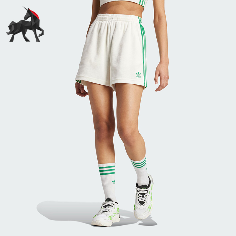 阿迪达斯女士简约经典短裤
