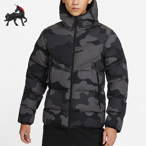 Nike/耐克正品冬季男子运动休闲保暖透气连帽棉服 DQ4936-254